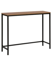 Beliani Industrial Console Table - Dark Brown Melamine Top, Black Powder-Coated Legs, 100 X 30 Cm - thumbnail 3