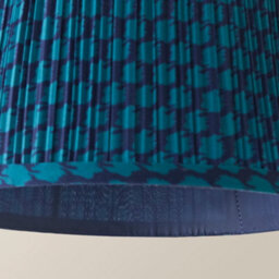 Valuelights Malina Double Teal Small Pleated Tapered Easy Fit Lamp Shade (D) 25Cm - thumbnail 5