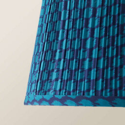 Valuelights Malina Double Teal Small Pleated Tapered Easy Fit Lamp Shade (D) 25Cm - thumbnail 4