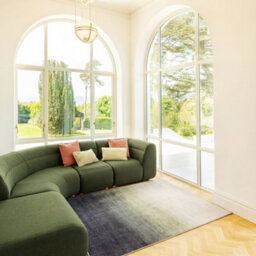 Loomed Green Ombre Modern Transitional Machine Washable Soft Area Rug 120Cm X 170Cm - thumbnail 4