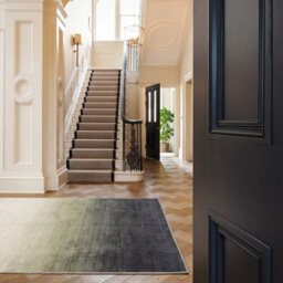 Loomed Green Ombre Modern Transitional Machine Washable Soft Area Rug 120Cm X 170Cm - thumbnail 2