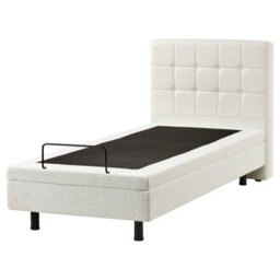 Beliani Adjustable Bed Boucle Duke 90 X 200 Cm (Eu Single) Off-White - thumbnail 6