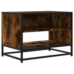 Berkfield Industrial Tv Cabinet Smoked Oak 61X40X46 Cm Engineered Wood And Metal - thumbnail 1