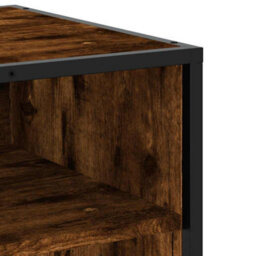 Berkfield Industrial Tv Cabinet Smoked Oak 61X40X46 Cm Engineered Wood And Metal - thumbnail 7