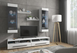 Impact Furniture Wall Shelf Set Of 2 Floating Wall Panels White Shelves Display Units 70Cm Fever - thumbnail 8