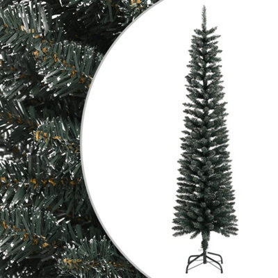 Berkfield Artificial Slim Christmas Tree With Stand Green 210 Cm Pvc - image 1
