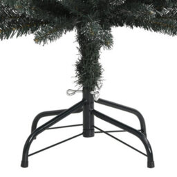 Berkfield Artificial Slim Christmas Tree With Stand Green 210 Cm Pvc - thumbnail 4