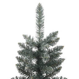 Berkfield Artificial Slim Christmas Tree With Stand Green 210 Cm Pvc - thumbnail 3