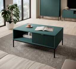 Arte Stylish Nova Coffee Table H460mm W1040mm D680mm In Green - Bold And Functional Design - thumbnail 4