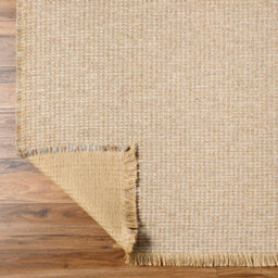 Livabliss Becki Owens Kimi-Modern Brown Tan Grey Solid And Border Fringe Living Dining Bedroom Jute Rug 120 X 170 Cm Easy Care, Non Shedding - thumbnail 4