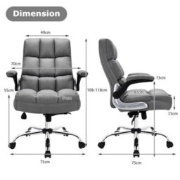 Office Chair Ergonomic Padded High Back Swivel Computer Desk Chairs - thumbnail 2