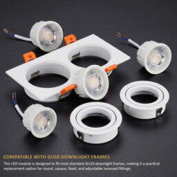 Led Spot Lights Ceiling Cool White 6400K Recessed Downlight 9W 720Lm 230V Bulb Lights 10 Pack - thumbnail 8
