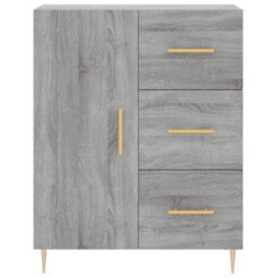 Berkfield Highboard Grey Sonoma 69.5X34X180 Cm Engineered Wood - thumbnail 8