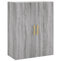 Berkfield Highboard Grey Sonoma 69.5X34X180 Cm Engineered Wood - thumbnail 5