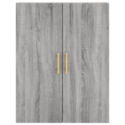 Berkfield Highboard Grey Sonoma 69.5X34X180 Cm Engineered Wood - thumbnail 6