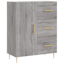 Berkfield Highboard Grey Sonoma 69.5X34X180 Cm Engineered Wood - thumbnail 7