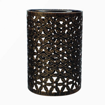 Pendant Light Shade Metal Drum Shaped Lampshade Industrial Easy Fit Ceiling Indoor Wire Cage Lampshade (Brushed Copper) - image 1