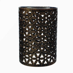 Pendant Light Shade Metal Drum Shaped Lampshade Industrial Easy Fit Ceiling Indoor Wire Cage Lampshade (Brushed Copper) - thumbnail 1