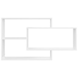 Berkfield Wall Shelf White 104X20X58.5 Cm Engineered Wood - thumbnail 4