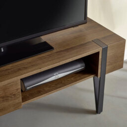 Oakham Premium Tallis Tv Unit Up To 65 Inch In Rustic Wood Effect - thumbnail 5
