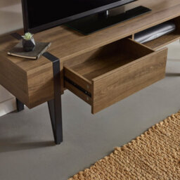 Oakham Premium Tallis Tv Unit Up To 65 Inch In Rustic Wood Effect - thumbnail 6