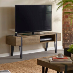 Oakham Premium Tallis Tv Unit Up To 65 Inch In Rustic Wood Effect - thumbnail 3