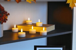 Auraglow Set Of 6 Flickering Flame Led Tea Lights - thumbnail 8
