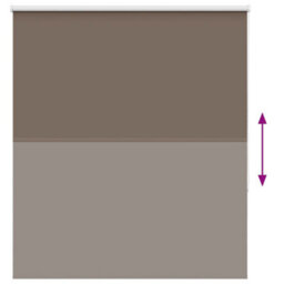 Berkfield Roller Blind Blackout Coffee 135X150 Cm Fabric Width 131.6 Cm Polyester - thumbnail 5