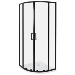 Beliani Shower Enclosure Jukatan 800 X 800 X 1850 mm Black - thumbnail 1