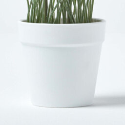 Homescapes Artificial White Handcrafted Tulips In White Decorative Pot, 22 Cm - thumbnail 3