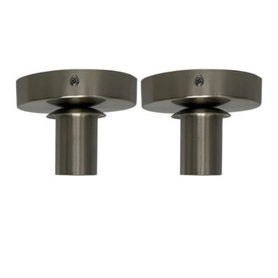 First Choice Lighting Set Of 2 Cynthia - Satin Nickel Ceiling Flush Lights For Shades