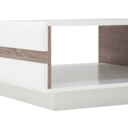 Furniture To Go Chelsea Small Designer Coffee Table In White With Oak Trim - thumbnail 6
