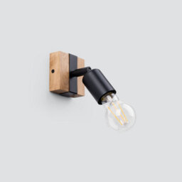 Sollux Lighting Zuca Steel/wood Black 1 Lights Modern Ceiling Light - thumbnail 2