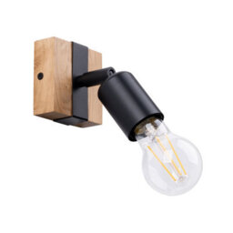 Sollux Lighting Zuca Steel/wood Black 1 Lights Modern Ceiling Light - thumbnail 1