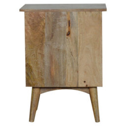 Wyld Haus Neive Scandi Mango Wood Bedside With 2 Drawers - thumbnail 8