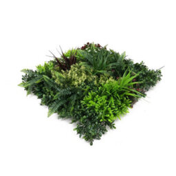 True Products Premium Artificial Green Plant Living Wall Panel 50Cm X 50Cm - Carnival D - thumbnail 3