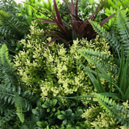 True Products Premium Artificial Green Plant Living Wall Panel 50Cm X 50Cm - Carnival D - thumbnail 4