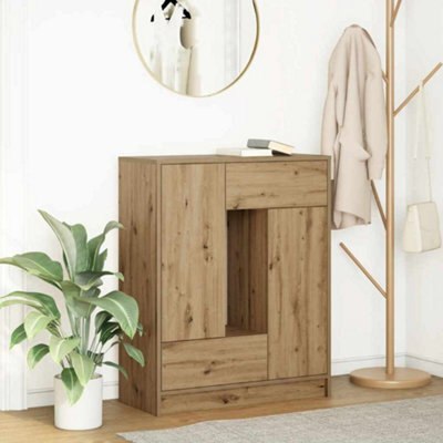 Berkfield Sideboard With Drawers And Doors Artisan Oak 73X31X90 Cm - image 1
