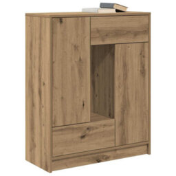 Berkfield Sideboard With Drawers And Doors Artisan Oak 73X31X90 Cm - thumbnail 4