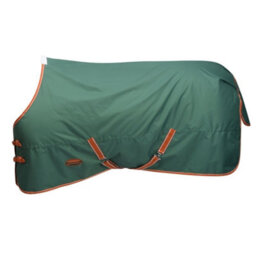 "Weatherbeeta Comfitec Tyro Standard-Neck Midweight Horse Turnout Rug Green/burnt Orange/white (6 5"")" - thumbnail 1