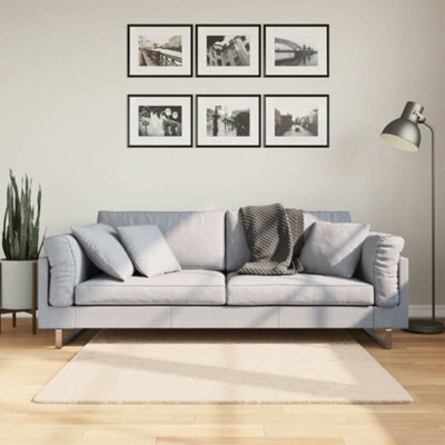Walplus Rug Huarte Short Pile Soft And Washable Beige 120X120 Cm - image 1