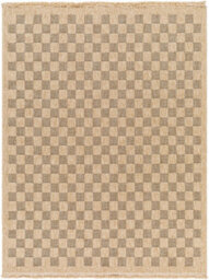 Livabliss Mirage-Cottage Tan Black Checkered Fringe In- & Outdoor Jute-Look Rug 120 X 170 Cm Easy Care, Non Shedding - thumbnail 1