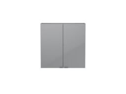 GoodHome Imandra Compact Gloss Grey Bathroom Double Wall Cabinet (H)60Cm (W)60Cm - thumbnail 2