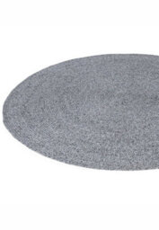 Grey Plain Modern Easy To Clean Handmade Dining Room Bedroom And Living Room Rug-200Cm (Circle) - thumbnail 5