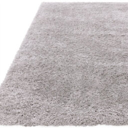 Light Grey Shaggy Plain Modern Jute Backing Rug For Living Room Bedroom And Dining Room-80Cm X 150Cm - thumbnail 4