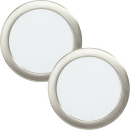 2 Pack Wall / Ceiling Flush Downlight Satin Nickel Spotlight 10.5W Led