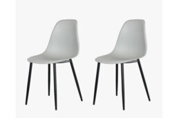Core Products Aspen White 120Cm Rectangular Dining Table With 4 Grey Plastic Curve Design Chairs - thumbnail 5