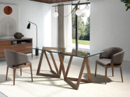 Angel Cerda Stylish Dark Mink Leatherette Dining Chair - thumbnail 5