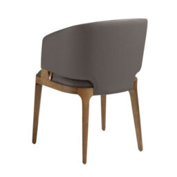Angel Cerda Stylish Dark Mink Leatherette Dining Chair - thumbnail 6