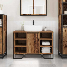 Walplus Sink Cabinet With Shelf Other Old Wood 91 X 35 X 60 Cm - thumbnail 1